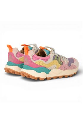 Sneaker donna Flower Mountain in camoscio e tessuto multicolore. FLOWER MOUNTAIN | YAMANO3W-3M77